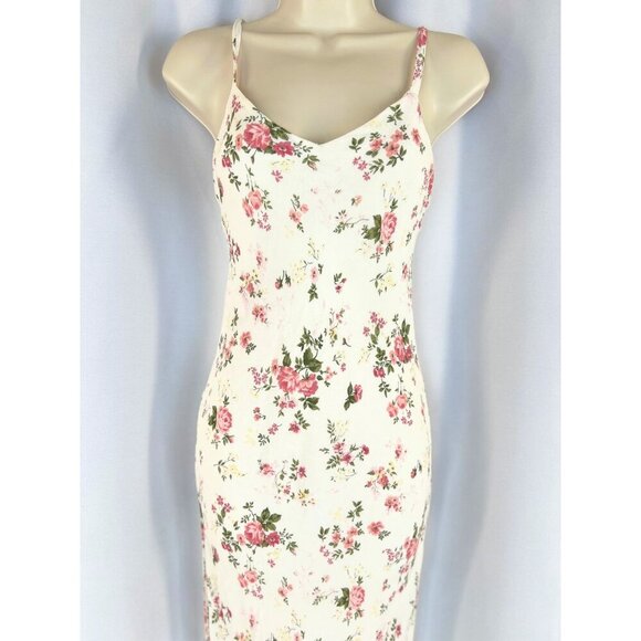 Reformation White Pink Floral Germain Maxi Dress $328 - Picture 4 of 13